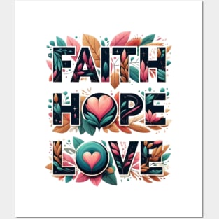 Faith Hope Love Posters and Art